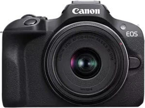 Canon EOS R100 + RF S 18 to 45mm lens kit